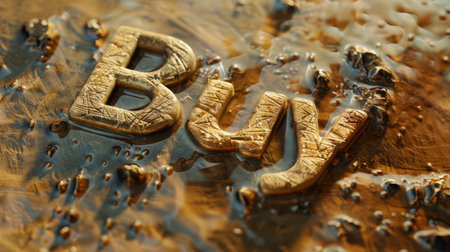 Beige Glossy Surface Buy concept creative art poster.の素材