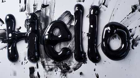 Black Slime Hello concept art poster.の素材