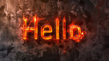 Direct Lighting Hello concept art poster.の素材