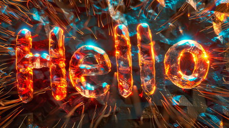 Fire Opal Crystal Hello concept art poster.の素材