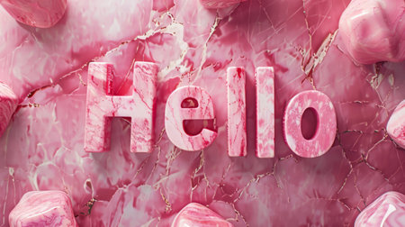 Rose Marble Hello concept art poster.の素材