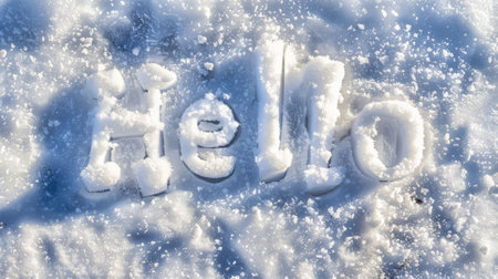Snow Hello concept art poster.の素材