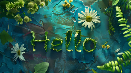 Summer Hello concept art poster.の素材