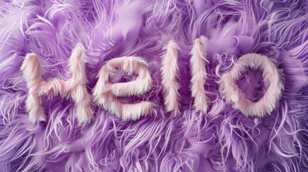 Violet Fur Hello concept art poster.の素材