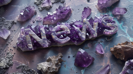 Amethyst Crystal News concept art poster.の素材