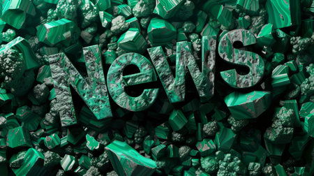 Malachite Crystal News concept art poster.の素材