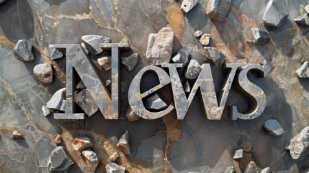 Quartzite Stone News concept art poster.の素材