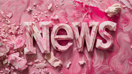 Rose Marble News concept art poster.の素材