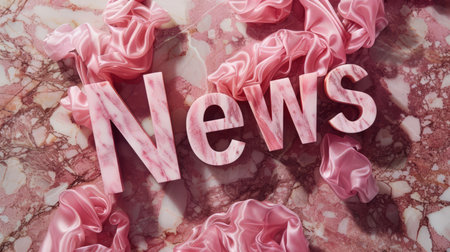 Rose Marble News concept art poster.の素材
