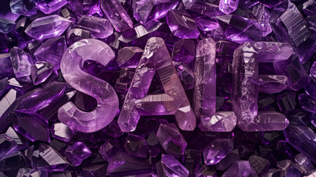 Amethyst Crystal Sale concept art poster.の素材