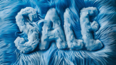 Blue Fur Sale concept art poster.の素材