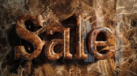Brown Marble Sale concept art poster.の素材