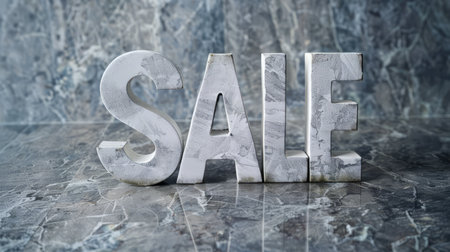 Grey Marble Sale concept art poster.の素材