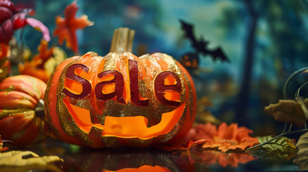 Halloween Sale concept art poster.の素材