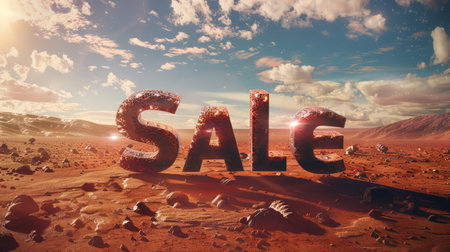 Mars Sale concept art poster.の素材