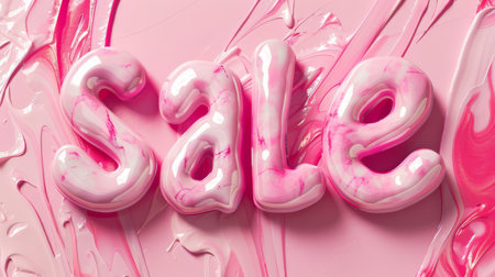 Pink Marble Sale concept art poster.の素材