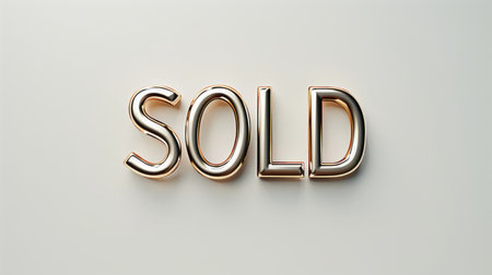 The word Sold created in 3D Calligraphy.の素材