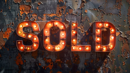 Orange LED Sold concept art poster.の素材