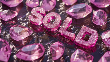 Pink Sapphire Crystal Sold concept art poster.の素材