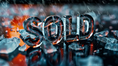 Transparent Glass Sold concept art poster.の素材