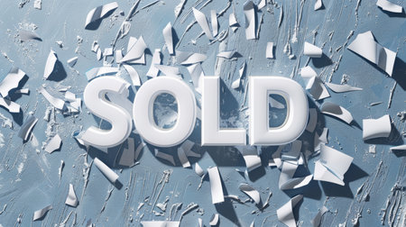 White Glass Sold concept art poster.の素材