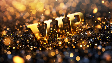 Golden VIP concept art poster.の素材