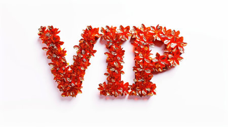 The word VIP created in Paprika Typography.の素材