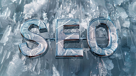 Grey Glass SEO concept art poster.の素材