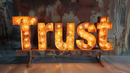 Front Lighting Trust concept art poster.の素材