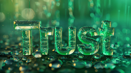 Green Glass Trust concept art poster.の素材