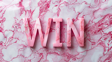 Pink Marble WIN concept art poster.の素材