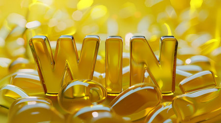 Yellow Glass WIN concept art poster.の素材