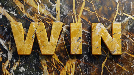 Yellow Marble WIN concept art poster.の素材