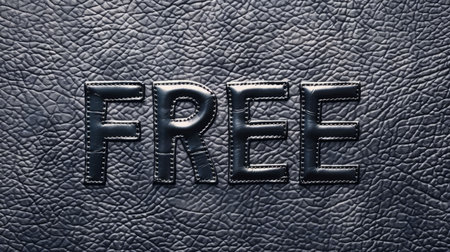 Glossy Leather Free concept art poster.の素材