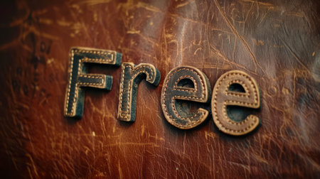 Glossy Leather Free concept art poster.の素材