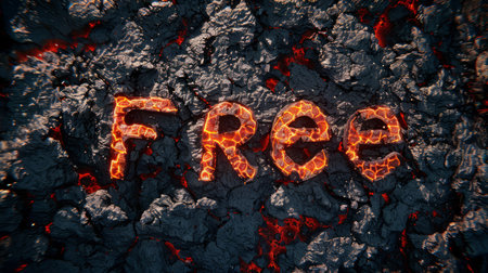 Lava Free concept art poster.の素材