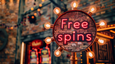 Brick Free Spins concept art poster.の素材