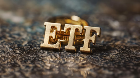 White Gold Exchange-Traded Fund or ETF concept art poster.の素材