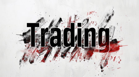 Stock Markets symbol created in Ink Drawing.の素材