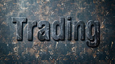 Grey Marble Financial Markets concept art poster.の素材