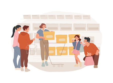 Consumer demand isolated concept vector illustration.のイラスト素材