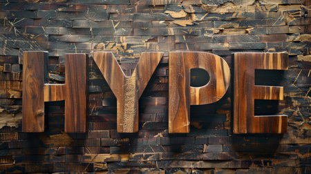 Wooden Ebony Social media hype concept art poster.の素材