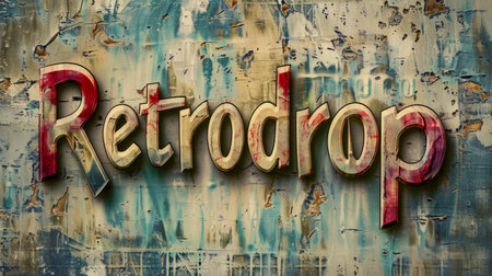 Fresco Cryptocurrency Retrodrop concept art poster.の素材