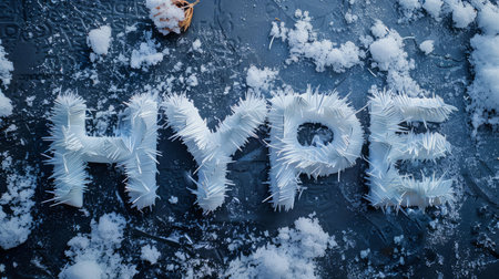 Winter Social media hype concept art poster.の素材