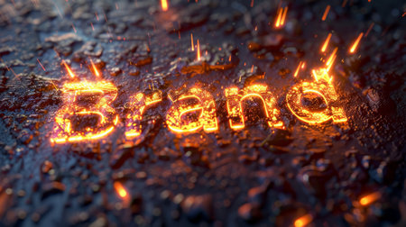 Ambient Lighting Identity and Trademark concept art poster.の素材