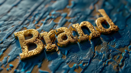 Golden Identity and Trademark concept art poster.の素材