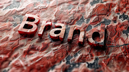 Red Marble Identity and Trademark concept art poster.の素材