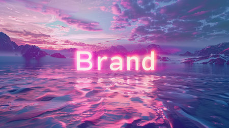 Business Name symbol created in Vaporwave Art.の素材