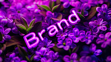 Violet LED Identity and Trademark concept art poster.の素材