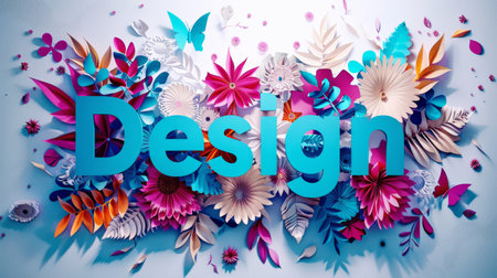 Paper Craft Art and Creativity concept art poster.の素材